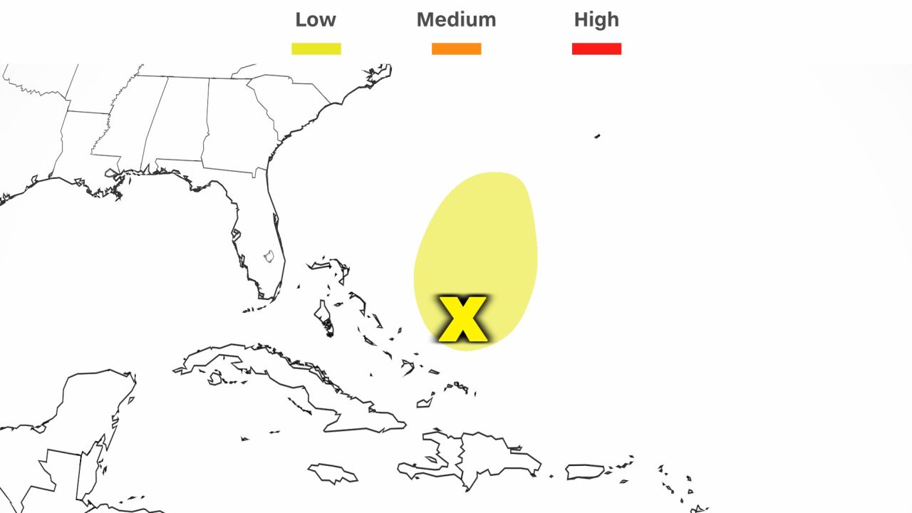 The National Hurricane Center has highlighted a disturbance in that Atlantic that has a low chance of development over the next 2 to 7 days.