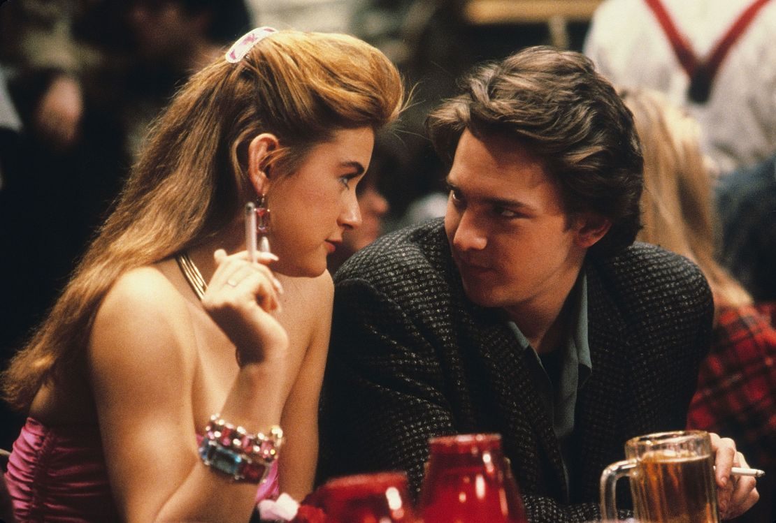 Demi Moore and Andrew McCarthy in "St Elmo's Fire."