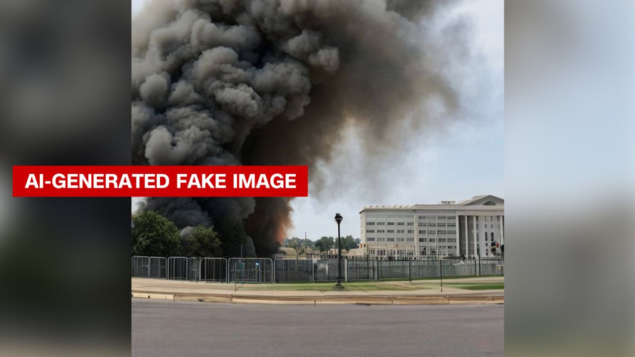 A fake image purporting to show an explosion near the Pentagon was shared by multiple verified Twitter accounts on Monday, causing confusion and leading to a brief dip in the stock market. Local officials later confirmed no such incident had occurred.