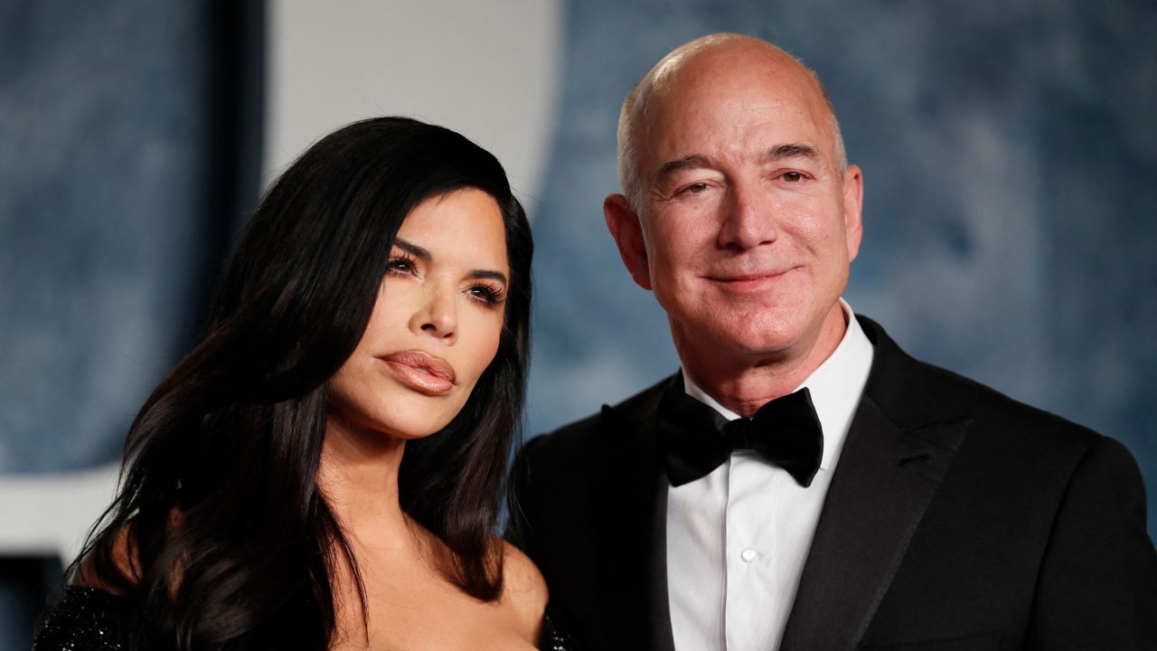 Lauren Sánchez and Jeff Bezos in March.