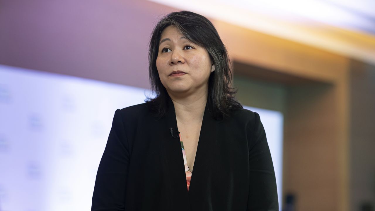 Bo Young Lee, chief diversity and inclusion officer of Uber Technologies Inc., listens during a Bloomberg Television interview at the Bloomberg Equality Summit in Mumbai, India, on Tuesday, Oct. 15, 2019. 