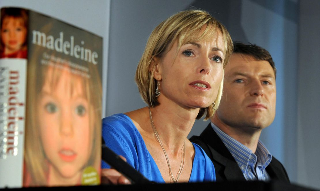 Kate and Gerry McCann give a press conference in central London on their book "Madeleine" about their daughter's disappearance in 2007.   