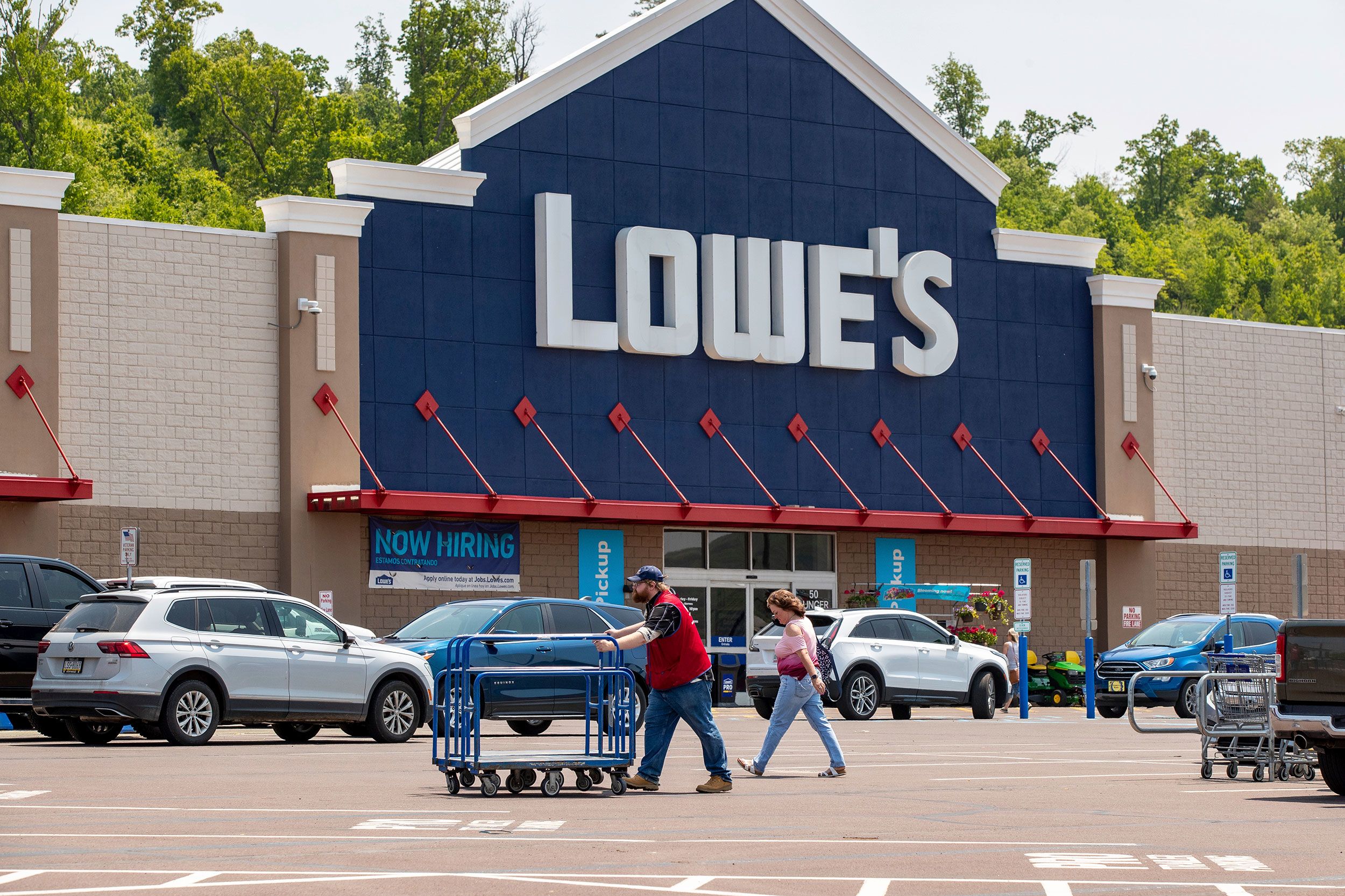 Image of Lowe's website spare parts page