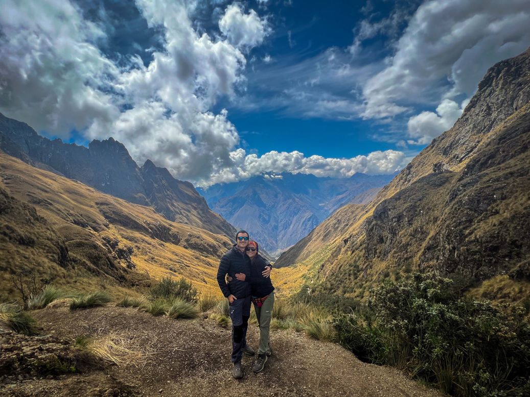 <strong>Collective experience:</strong> "We always have this collective experience of doing things together. And that, for us, is a cornerstone of our relationship," says Anna. Here's the couple in Peru together.