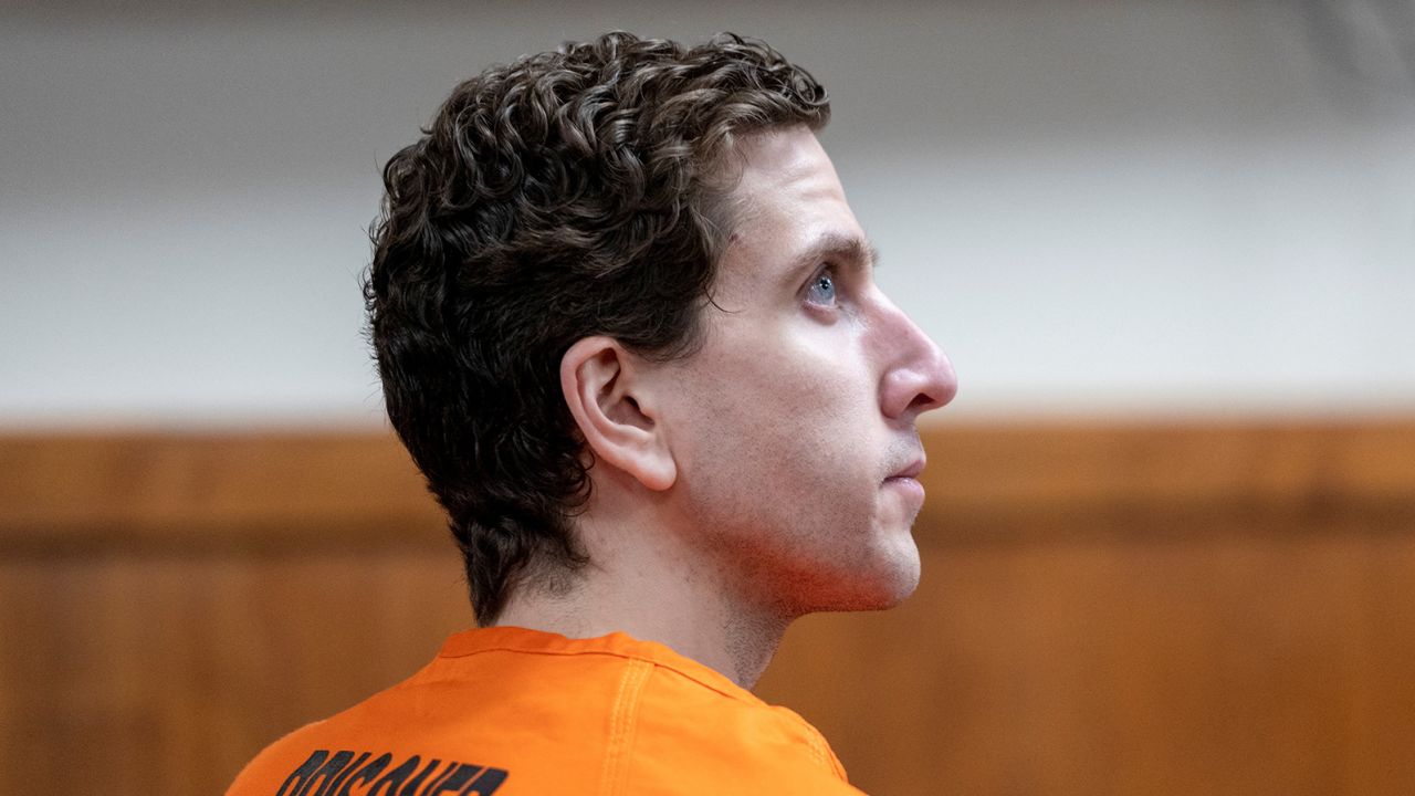 Bryan Kohberger listens during his arraignment in Latah County District Court on May 22, 2023.