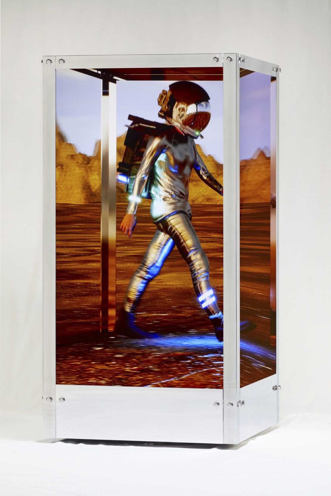 "Human One," by artist Beetle was sold at auction by Christie's in 2021. Separately, Christie's hosted its Art + Tech Summit at Art Dubai this year.