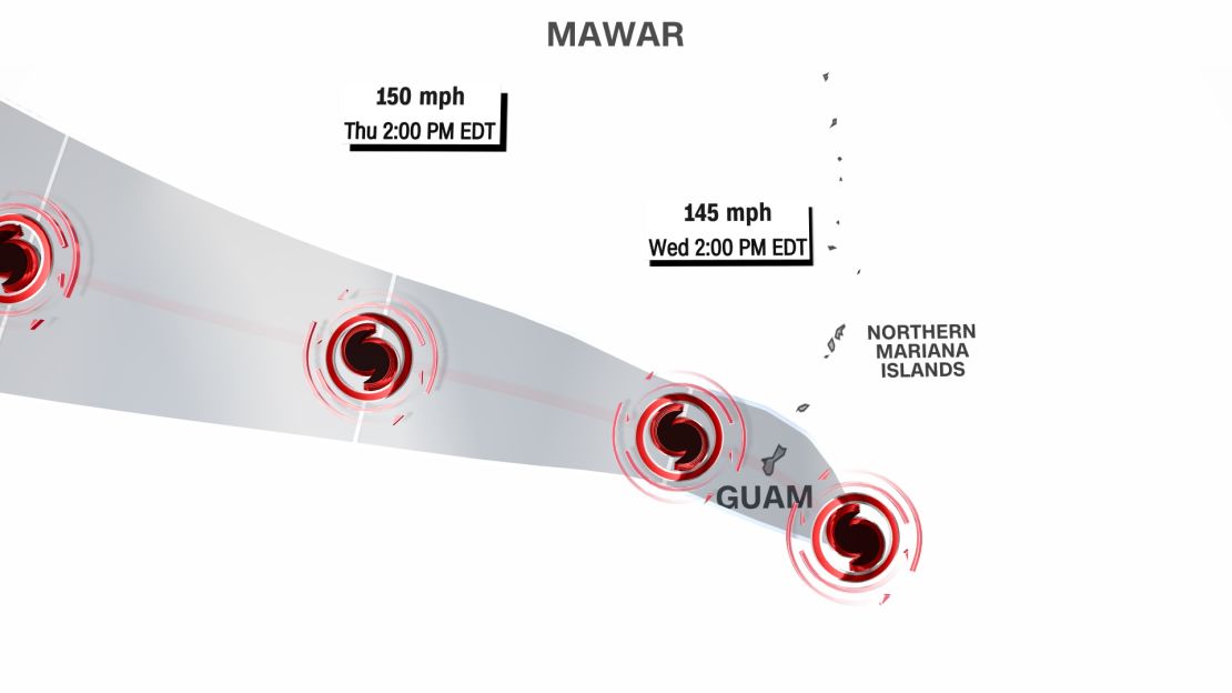 weather typhoon mawar track 052323