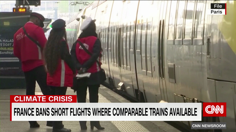France bans domestic flights that can be made by train in under 2 1/2 hours | CNN