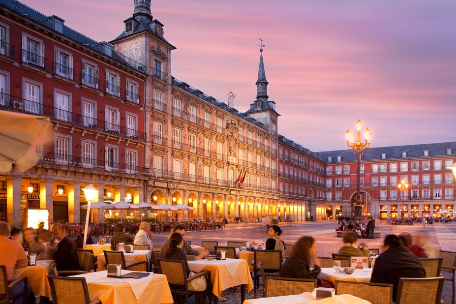 <strong>Madrid: </strong>Spain's underrated capital, with Plaza Mayor pictured, offers a buzzy food scene and fabulous shopping at lower prices than many European capitals.