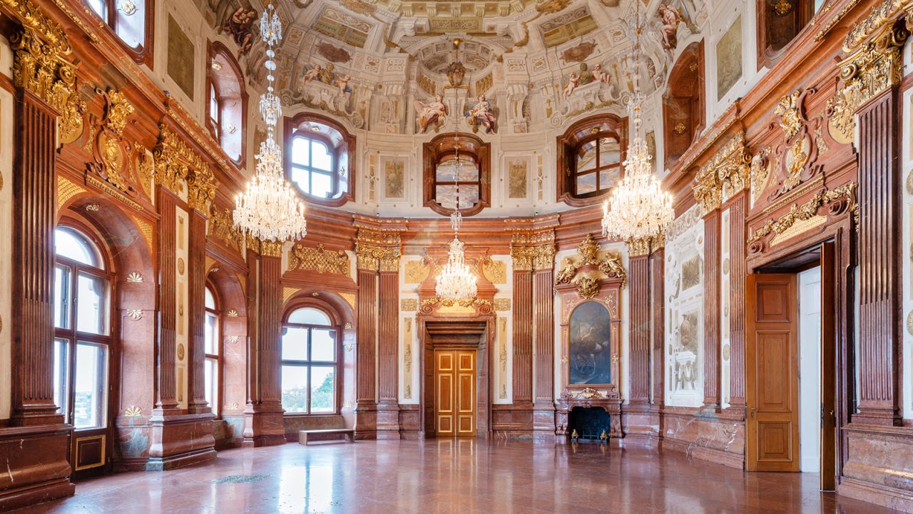 Upper Belvedere inside: Marble hall