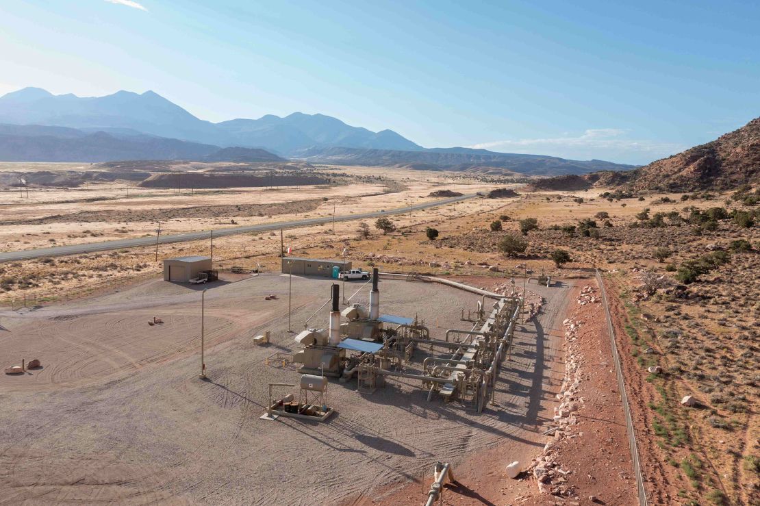 A small compressor station a gas pipeline near Moab, Utah. Environmental advocates are concerned permitting reform could open the door to easier approval of fossil fuel projects.