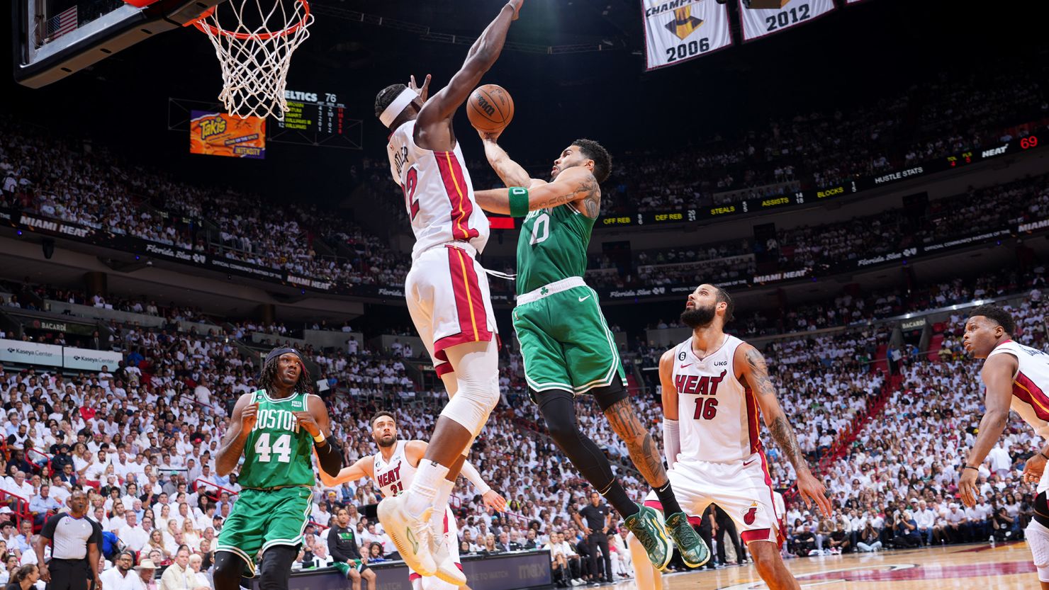 Boston Celtics avoid sweep in Game 4 against Miami Heat, but still face  unprecedented task with 3-1 series hole | CNN