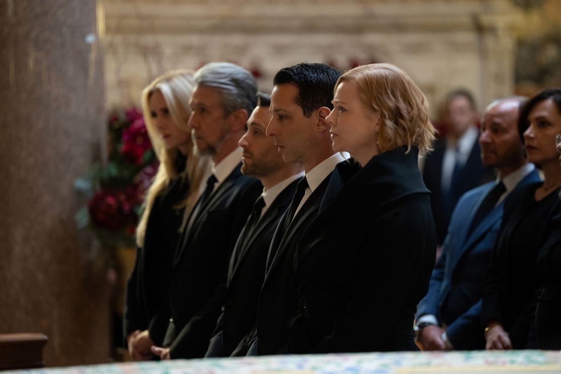 Justine Lupe, Alan Ruck, Kieran Culkin, Jeremy Strong, Sarah Snook in "Succession."                