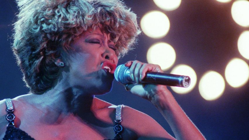 U.S. rock legend Tina Turner performs, Thursday evening May 30,1996, at the Olympichall in Munich, Germany, kicking off her concert tour of Germany. (AP Photo/Frank Augstein)