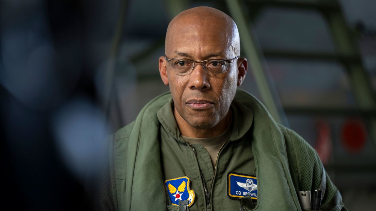 Charles Quinton Brown Jr., US general and chief of staff of the United States Air Force, on July 11, 2022, Mecklenburg-Western Pomerania, Laage.