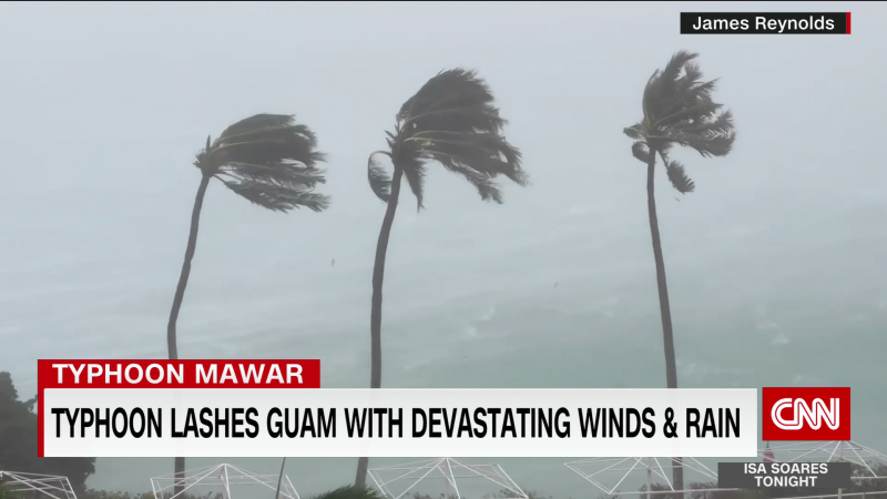 Eye of typhoon passes just north of U.S. territory of Guam  | CNN