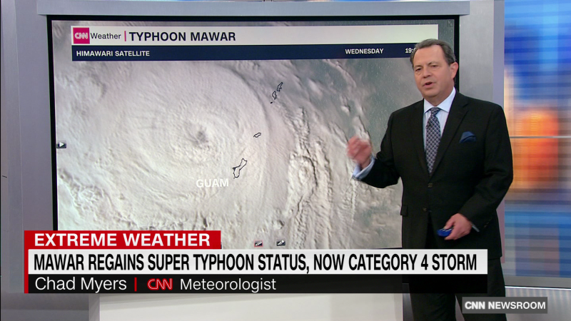 Guam avoids a direct hit from Super Typhoon Mawar  | CNN