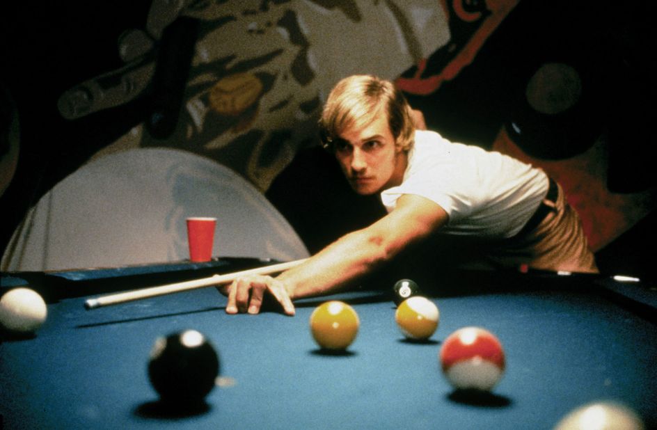 Matthew McConaughey shooting pool inside the Emporium of "Dazed and Confused."