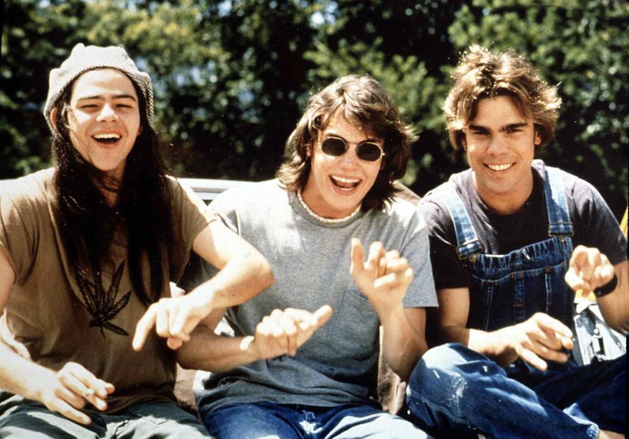 "Dazed and Confused" is Richard Linklater's 1993 high school coming-of-age cult film set and shot around Austin. From left the right, Rory Cochrane plays Slater, Jason London plays Randall and Sasha Jenson plays Don.