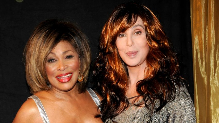 Singer Tina Turner and SInger Cher at the 50th Annual GRAMMY Awards at the Staples Center on February 10, 2008 in Los Angeles, California.