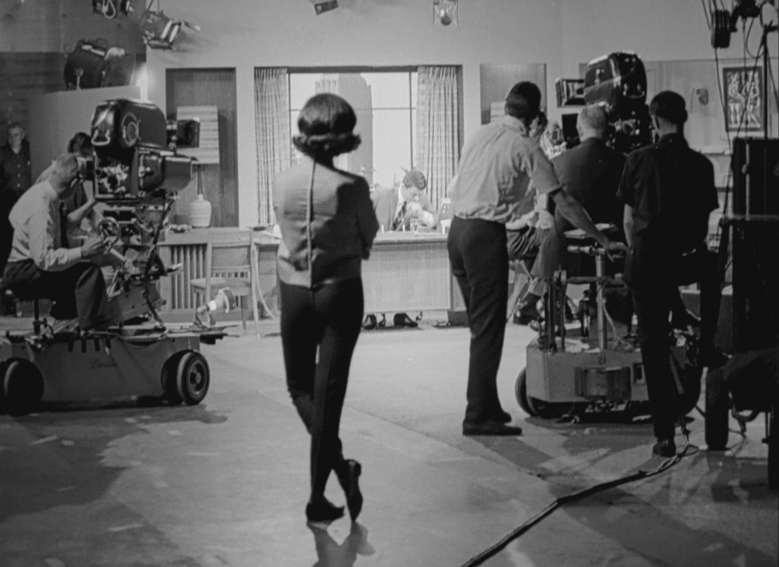 Mary Tyler Moore as Laura Petrie on "The Dick Van Dyke Show" set.