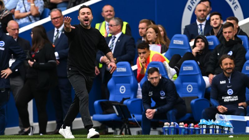 NextImg:Roberto De Zerbi was forced out of Ukraine by Russia's invasion. He's now guided Brighton to the Europa League | CNN