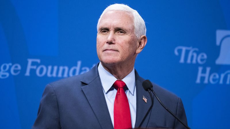 NextImg:CNN to host Republican town hall with former Vice President Mike Pence June 7 | CNN Politics