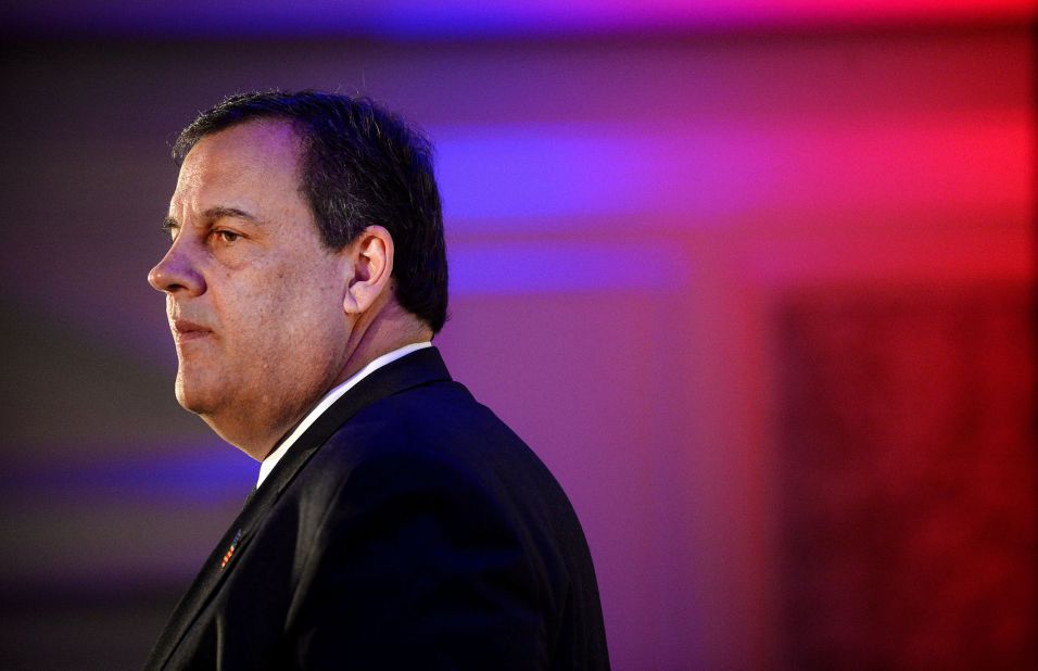 Chris Christie speaks in McLean, Virginia, in 2015. The former New Jersey governor has suspended his presidential campaign.