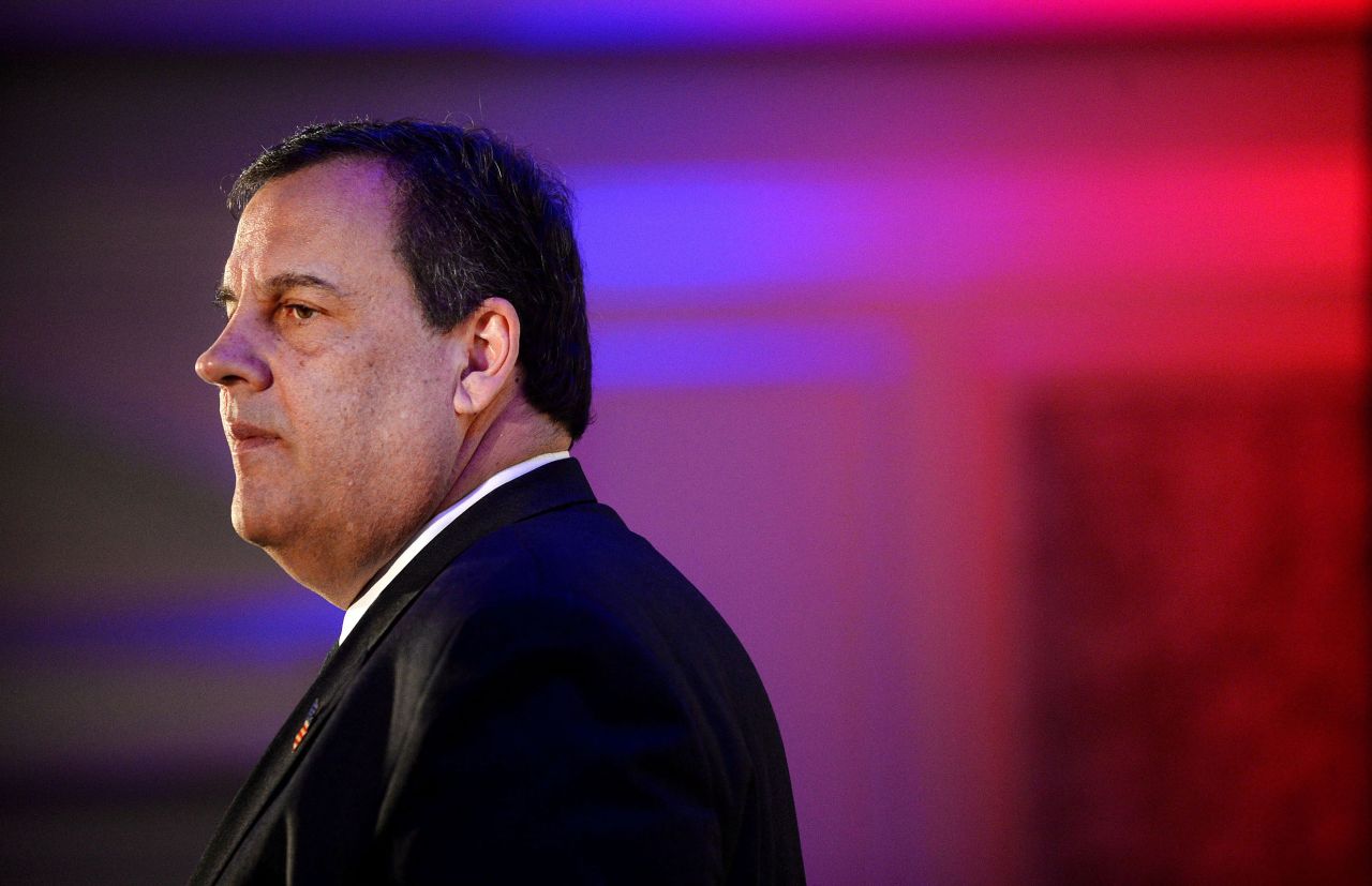 Chris Christie speaks in McLean, Virginia, in 2015. The former New Jersey governor is running for president again.