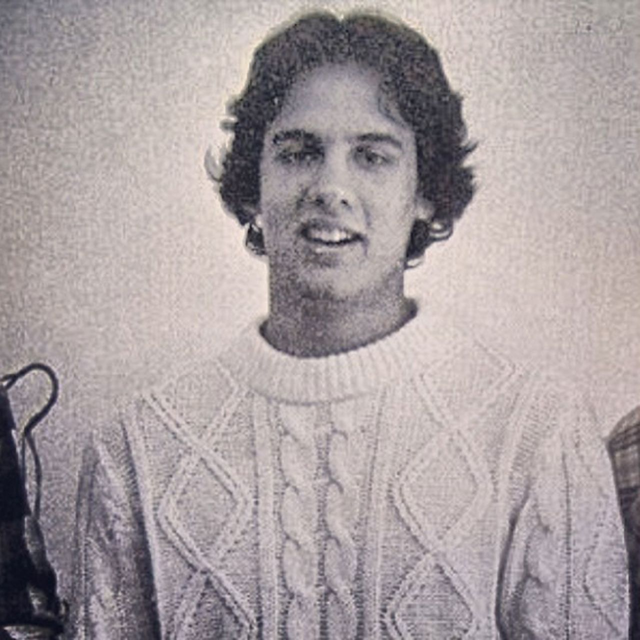"A friend of mine from high school dug up this old pic - look at that sweater (and hair)!" <a href="https://www.instagram.com/p/dCvuBmTeia/" target="_blank" target="_blank">Christie wrote on Instagram</a>.