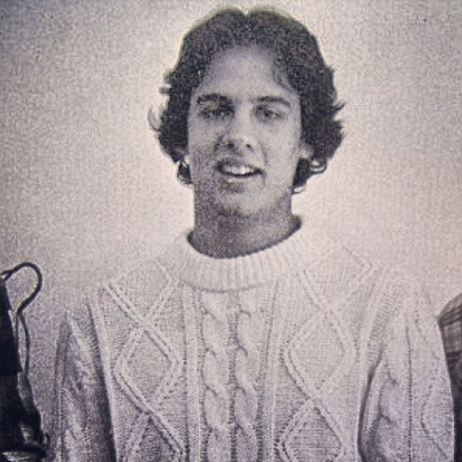 "A friend of mine from high school dug up this old pic - look at that sweater (and hair)!" <a href="index.php?page=&url=https%3A%2F%2Fwww.instagram.com%2Fp%2FdCvuBmTeia%2F" target="_blank" target="_blank">Christie wrote on Instagram</a>.