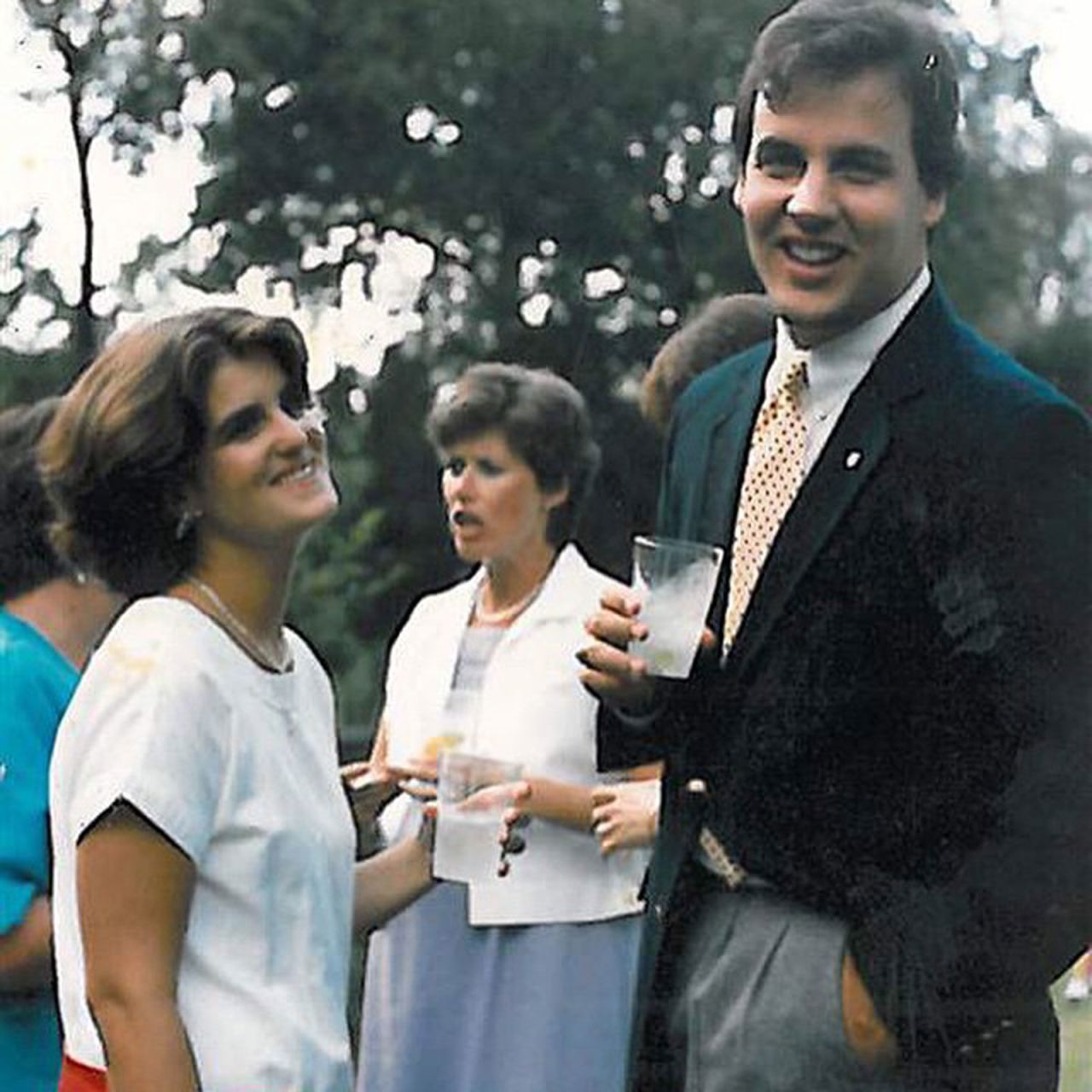 Christie met his wife, Mary Pat, at the University of Delaware. Christie <a href="https://www.instagram.com/p/z2lVyuzeo2/" target="_blank" target="_blank">posted this picture</a> of them together in 2015, 30 years after it was taken. The two were married in 1986, and they have four children.