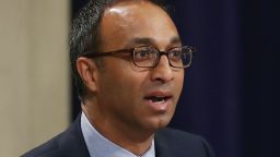 Judge Amit Mehta, of the U.S. District Court for the District of Columbia, speaks during the Justice Department's Asian American and Pacific Islander Heritage Month Observance Program, at the Justice Department, on May 31, 2017 in Washington, DC.  (Photo by Mark Wilson/Getty Images)