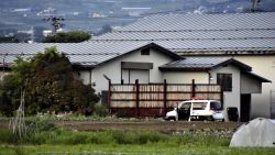 A photo shows a house where a suspect has barricaded himself with a hunting gun in Nakano City, Nagano Prefecture on May 25, 2023. The local police told us one female was stabbed in the back and she was confirmed dead and three other people including police officers were injured. ( The Yomiuri Shimbun via AP Images )