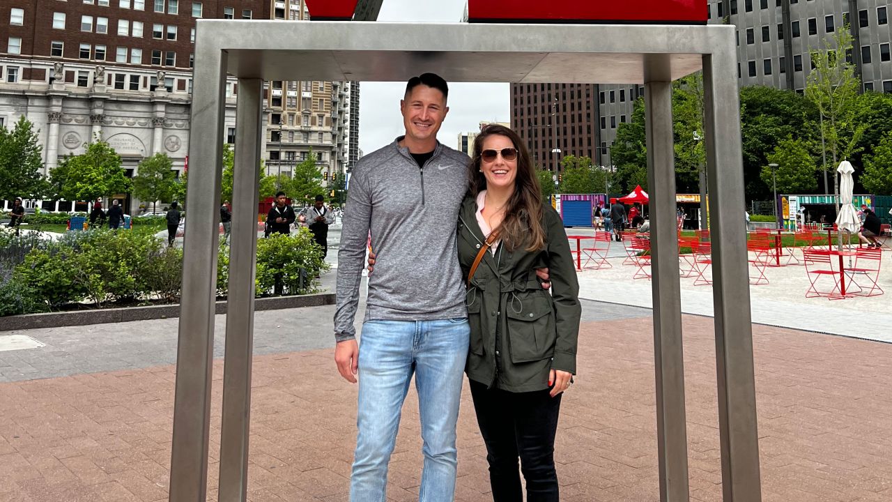 Melissa Novak and her husband, Stewart Day.