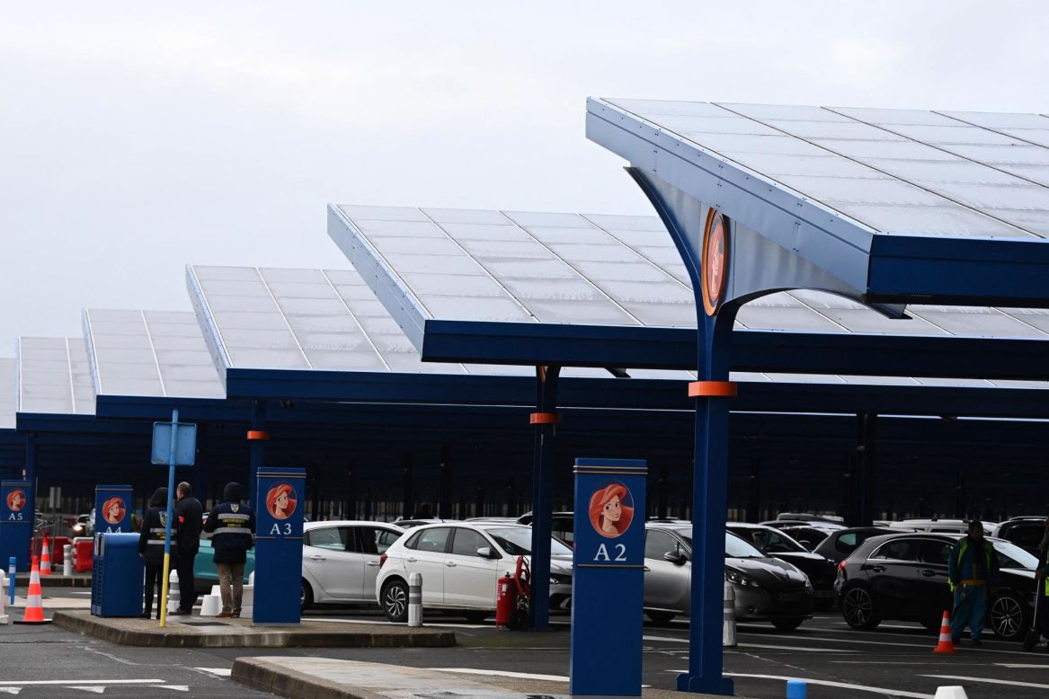 Adding solar panels to car parks is increasingly common, but usually they come in the form of solar carports, which stretch over parking spaces and provide both shelter and power. In 2020, <a href="https://disneylandparis-news.com/en/disneyland-paris-begins-operating-the-first-section-of-its-solar-canopy-plant/" target="_blank" target="_blank">DisneyLand Paris</a> began construction on a solar canopy plant covering its guest parking lot. When completed it will be one of the largest examples in Europe, covering 20 hectares and generating enough energy to account for about 17% of the resort's current electricity consumption.