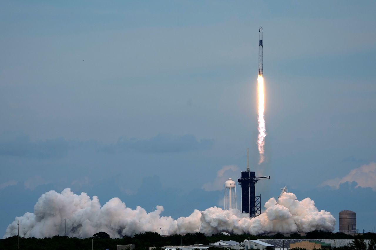 A SpaceX rocket, carrying a former NASA astronaut and three paying customers, <a href="https://www.cnn.com/2023/05/21/world/spacex-axiom-mission-2-launch/index.html" target="_blank">takes off from the Kennedy Space Center</a> in Cape Canaveral, Florida, on Sunday, May 21. The crew was set for a weeklong stay aboard the International Space Station. It's the second all-private mission to the orbiting outpost.
