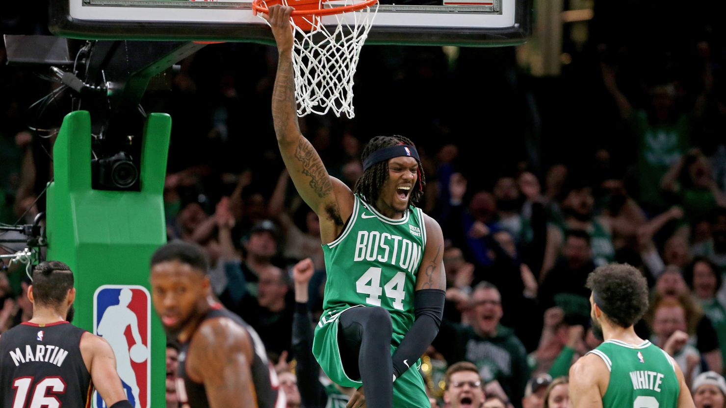 The Boston Celtics have kept their playoff dreams alive with a win.