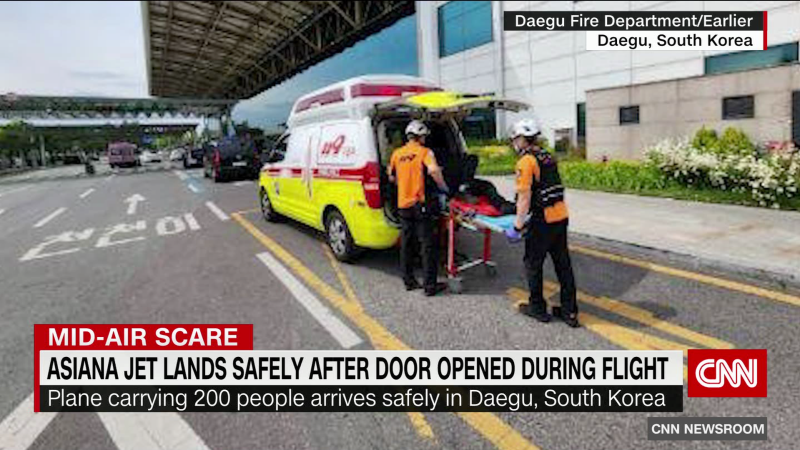 Asiana jet lands safely after door opened during flight | CNN