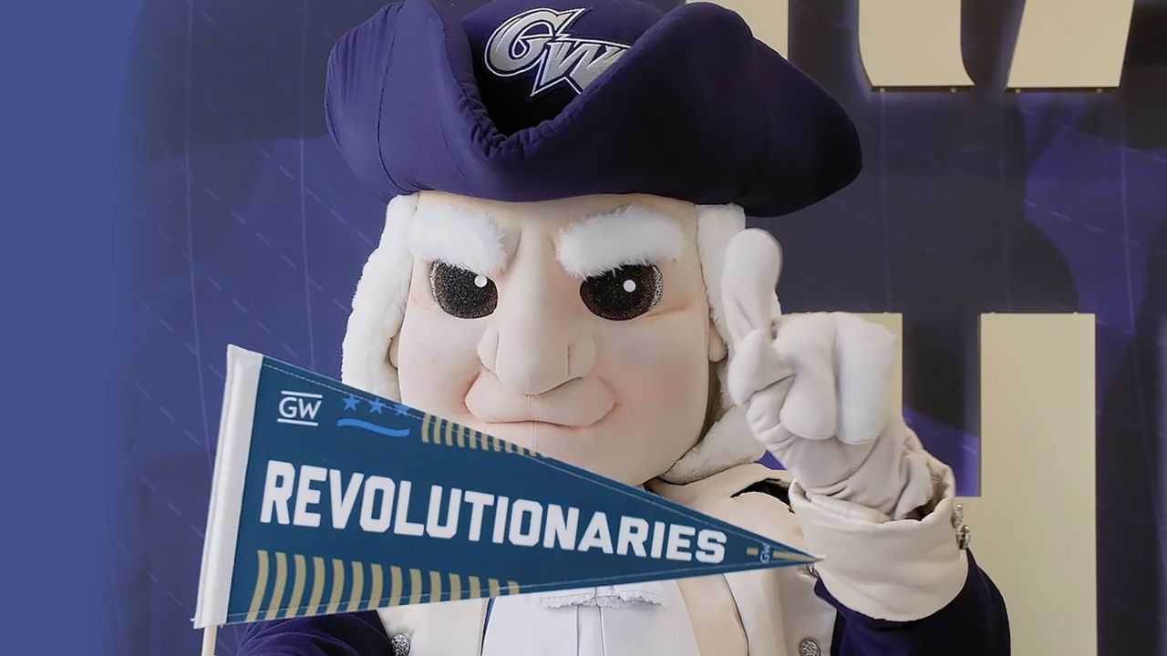 The George Washington University is changing its nickname to the Revolutionaries.