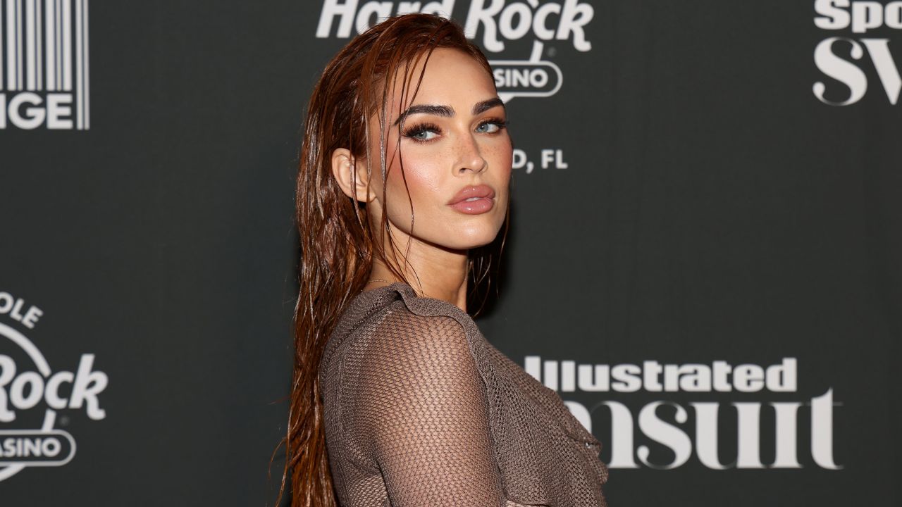 HOLLYWOOD, FLORIDA - MAY 19: Megan Fox attends the Sports Illustrated Swimsuit 2023 Issue Release Party at The Guitar Hotel at Seminole Hard Rock Hotel & Casino on May 19, 2023 in Hollywood, Florida. (Photo by Alberto Tamargo/Getty Images for Sports Illustrated Swimsuit)