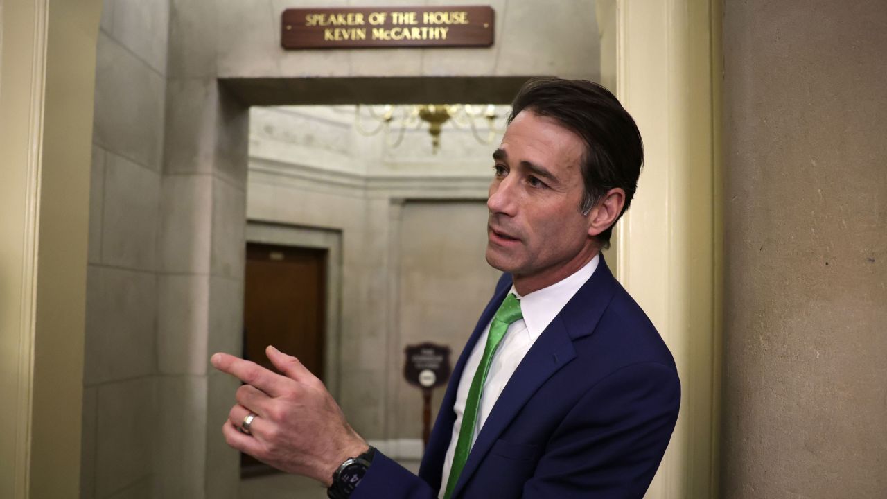 Rep. Garret Graves arrives at the office of Speaker of the House Rep. Kevin McCarthy at the U.S. Capitol on May 25 in Washington, DC. 