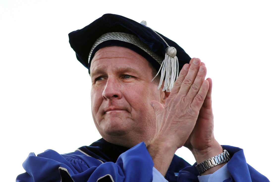 Granite Telecommunications CEO Robert Hale was the commencement speaker at UMass Boston's graduation ceremony and offered graduates $1,000. 