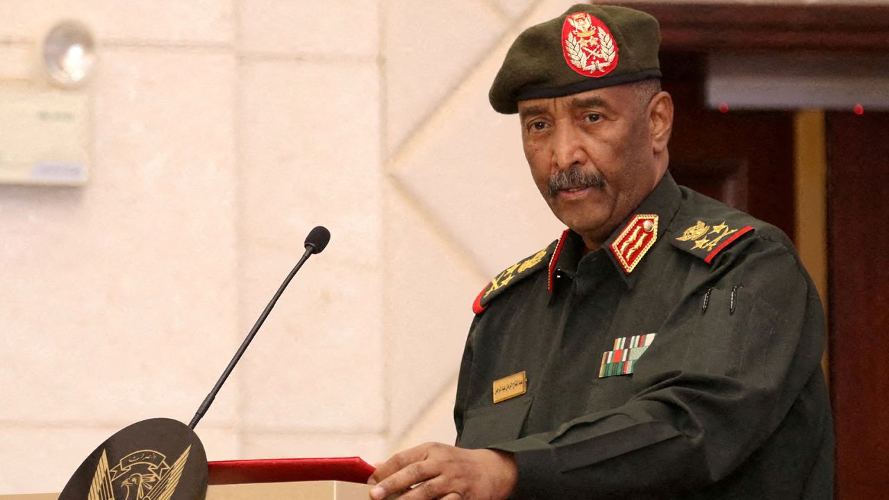 Sudan's military leader General Abdel Fattah al-Burhan in Khartoum on December 5, 2022.