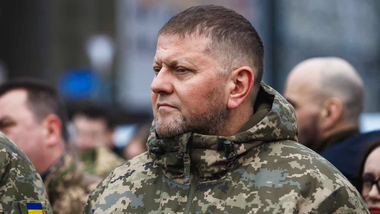 The commander in chief of the Armed Forces of Ukraine, Valerii Zaluzhnyi, is seen in Kyiv, Ukraine, on March 10.