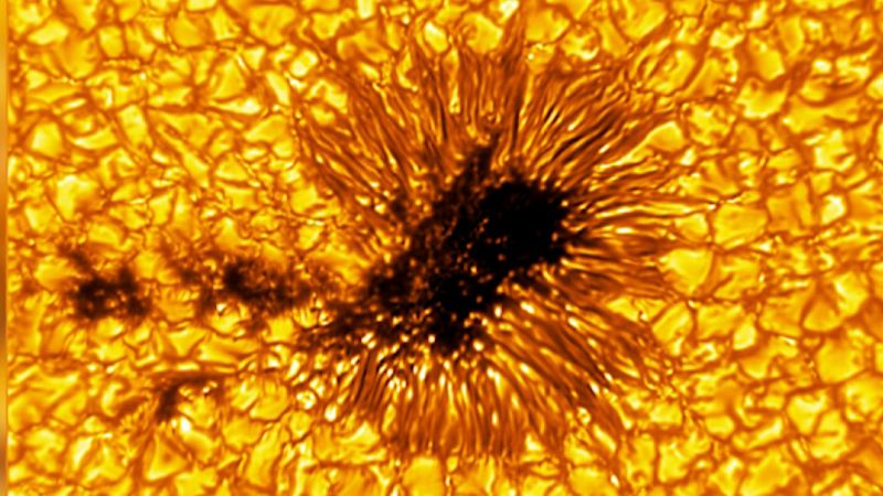 See a sunspot larger than planet Earth | CNN Business