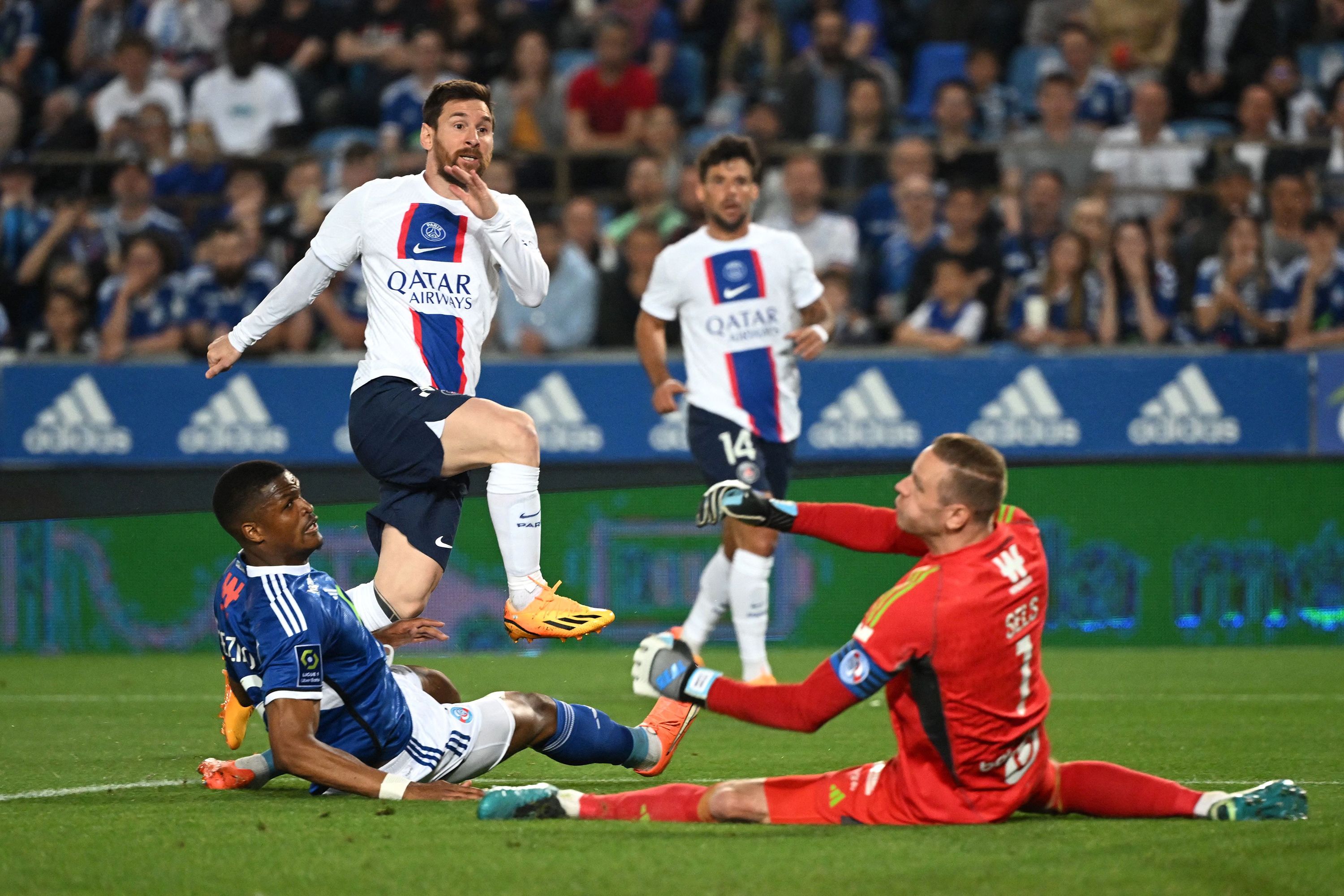 PSG win 11th French title as Messi breaks European goal record