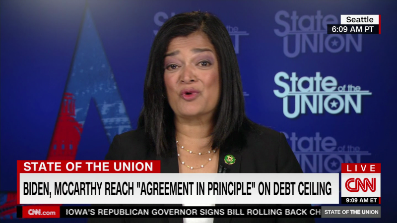 ‘What was all the drama for?’: Progressive leader Jayapal reacts to debt deal | CNN Politics