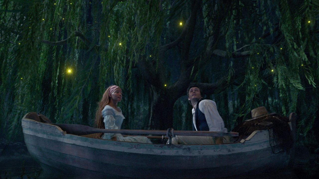 Ariel and Prince Eric in a scene from 'The Little Mermaid.' 