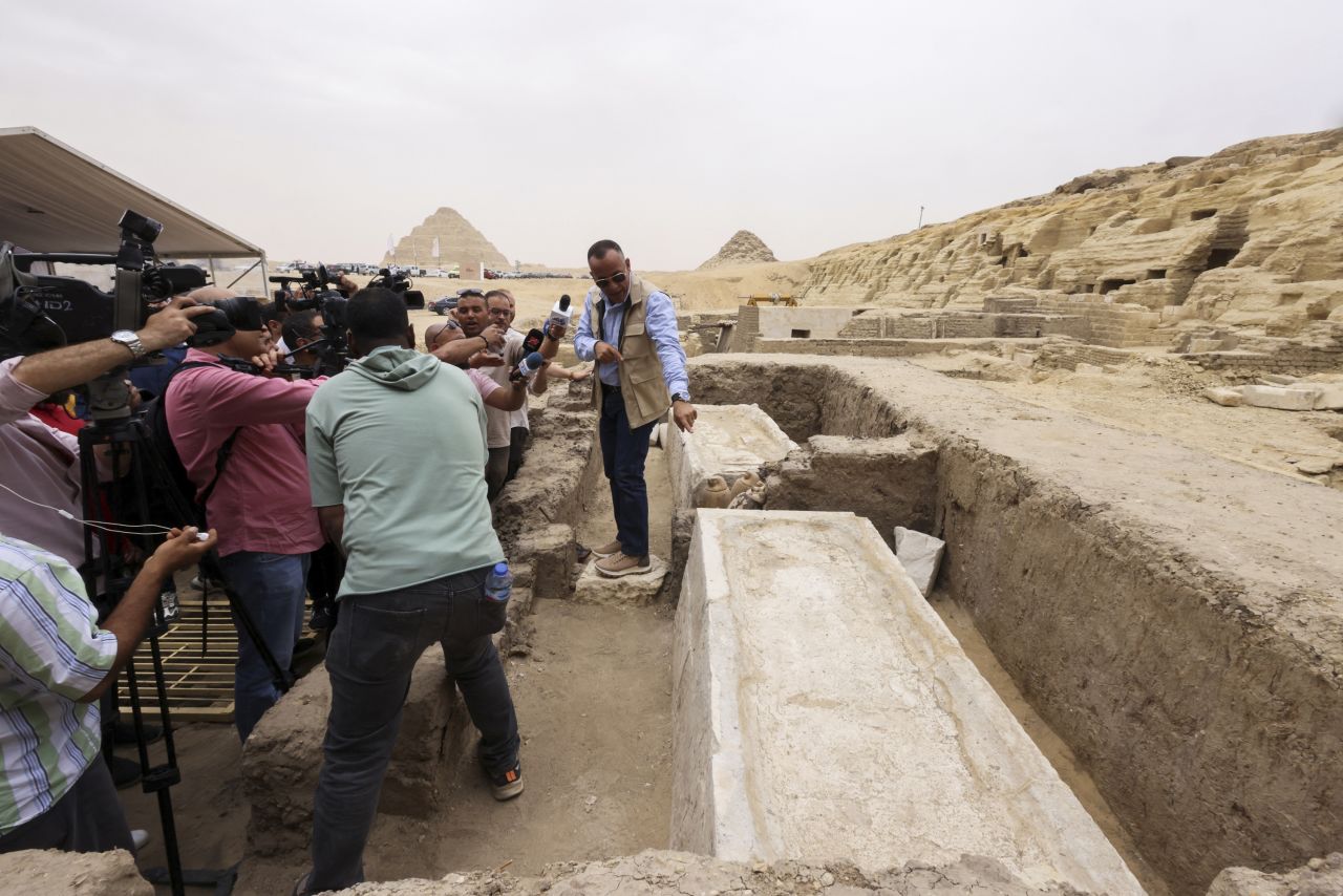 Archaeologists found tools used by ancient Egyptians to dissect bodies to remove internal organs.